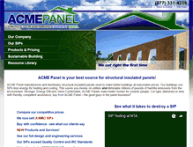 Tablet Screenshot of acmepanel.com
